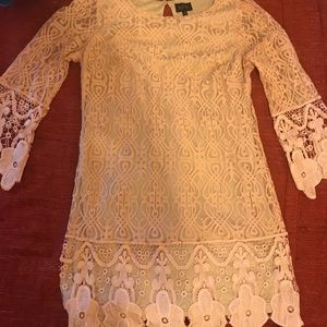 Great PLUS size Easter dress ⭐️Peach lace dress